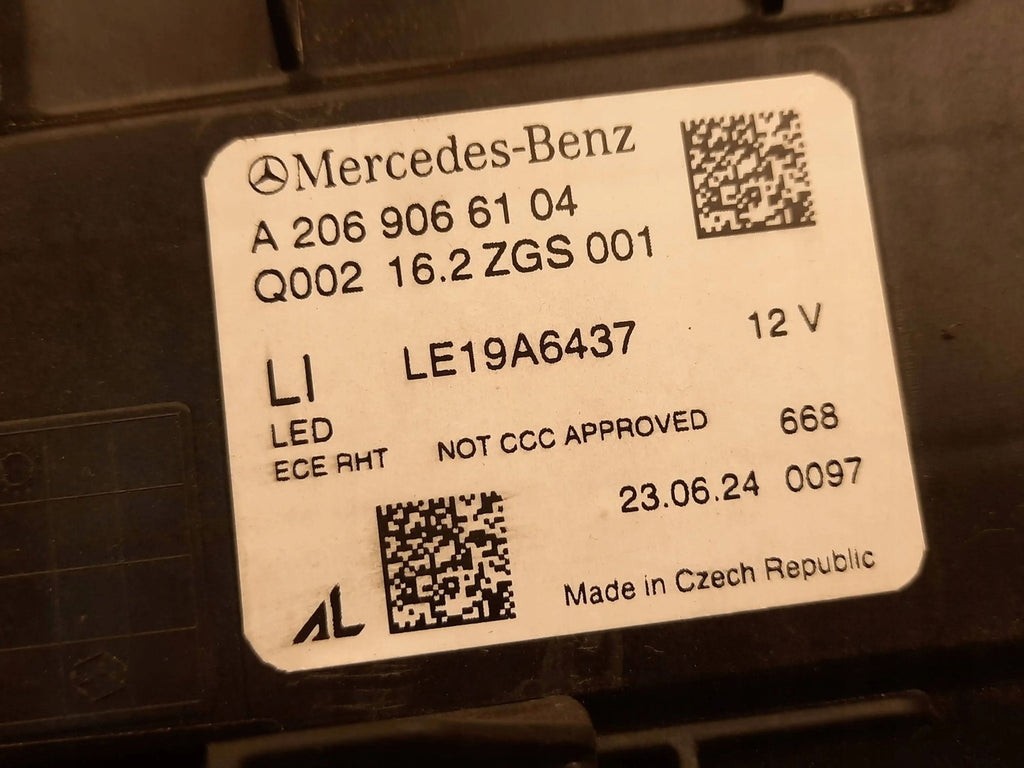 Frontscheinwerfer Mercedes-Benz W206 A2069066104 LED Links Headlight SCH1244762564vw