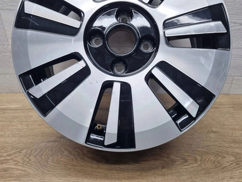 1x Alufelge 15 Zoll 5.0" 4x100 35ET Glanz Silber 1S0601025AH VW Up Rim Wheel FEL2183620089gc