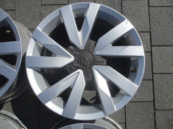 4x Alufelge 16 Zoll 6.5" 5x112 41ET VW Rim Wheel FEL5166480202zn