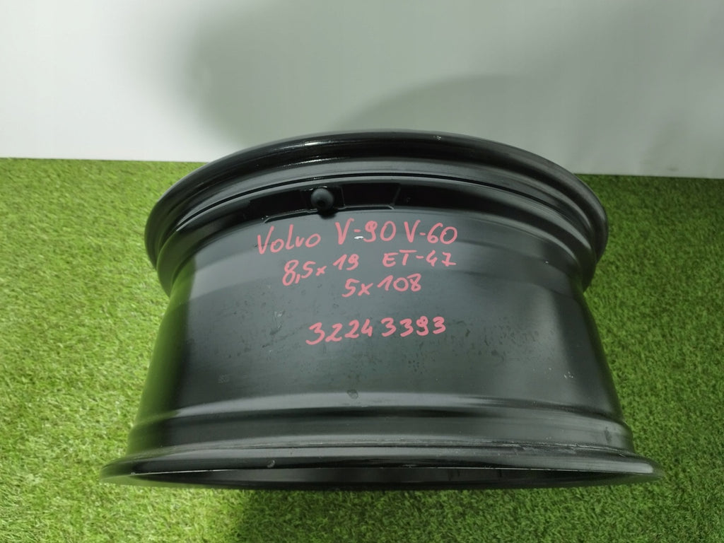 1x Alufelge 19 Zoll 8.5" 5x108 47ET Schwarz 32243393 Volvo V60 Rim Wheel FEL7735569199kz