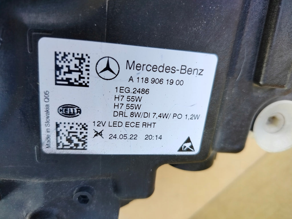 Frontscheinwerfer Mercedes-Benz Cla A1889061900 Links Scheinwerfer Headlight