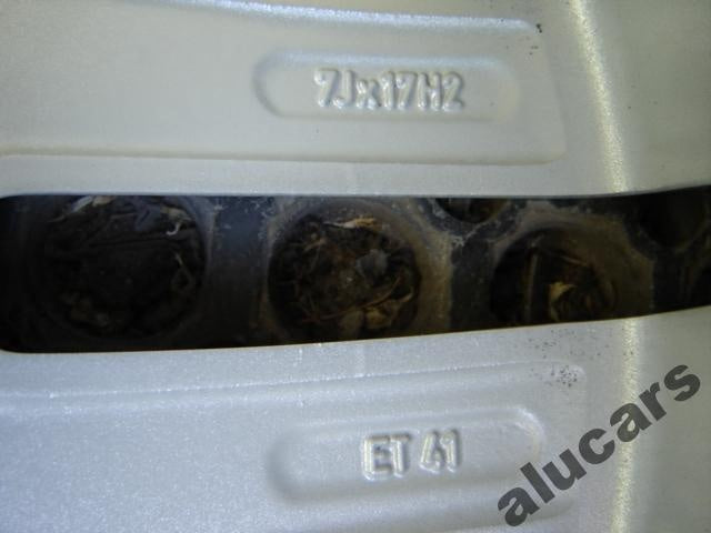 1x Alufelge 17 Zoll 7.0" 5x110 41ET Glanz Silber Opel Zafira Rim Wheel