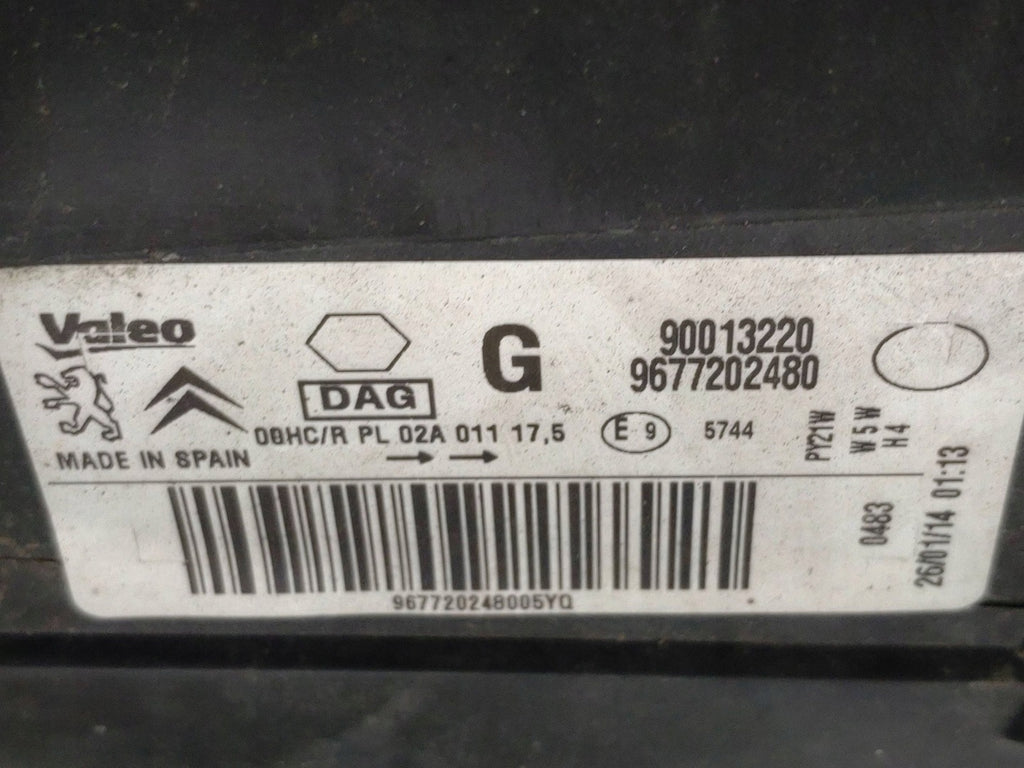 Frontscheinwerfer Peugeot Partner 9677202480 90013220 Links Headlight SCH6441318267te