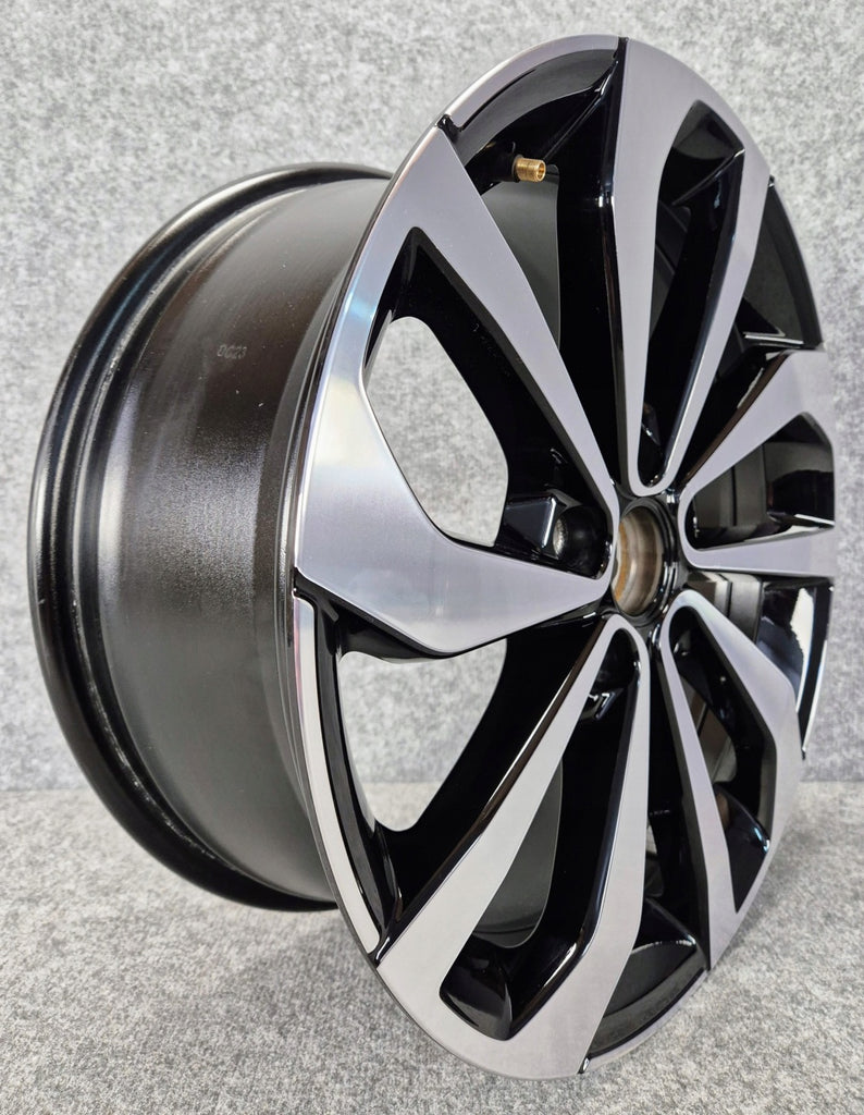 1x Alufelge 17 Zoll 7.0" 5x112 45ET Glanz Schwarz 2GA601025AG VW T-Roc Rim Wheel FEL5096573022wh