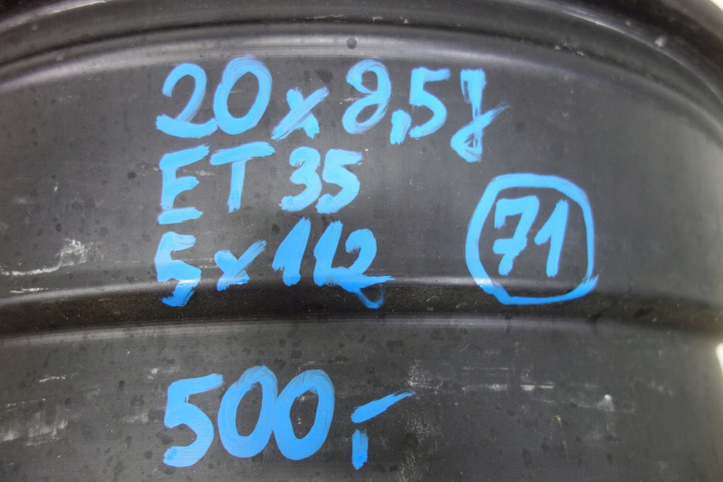 1x Alufelge 20 Zoll 8.5" 5x112 35ET Schwarz Rim Wheel FEL1377866291bc