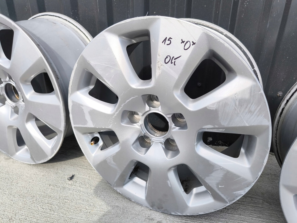 4x Alufelge 16 Zoll 7.5" 5x112 37ET Glanz Silber 4G0601025 Audi A5 A4 Rim Wheel