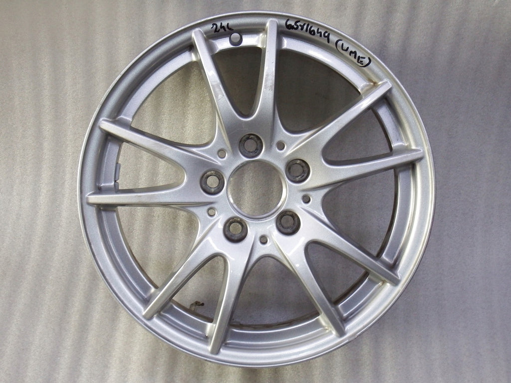 1x Alufelge 16 Zoll 6.5" 5x112 49ET Glanz Silber A2464011302 Mercedes-Benz W246