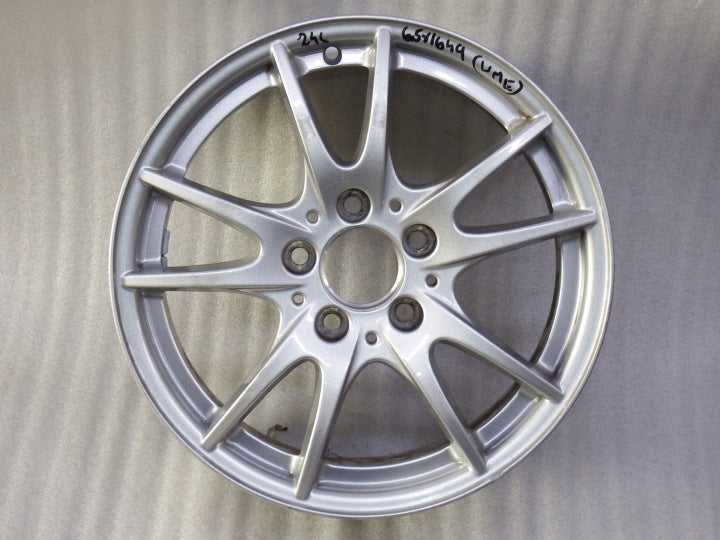 1x Alufelge 16 Zoll 6.5" 5x112 49ET Glanz Silber A2464011302 Mercedes-Benz W246 FEL1172910429sk