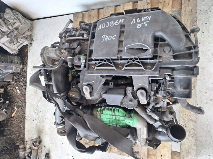 Motor Citroën Peugeot I 9H06 10JBEM 1.6 HDI 112PS 178TKm Diesel Engine Komplett MOT7402374127tb