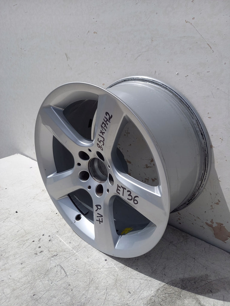 1x Alufelge 17 Zoll 8.5" 5x112 36ET Glanz Silber A1724013702 Mercedes-Benz