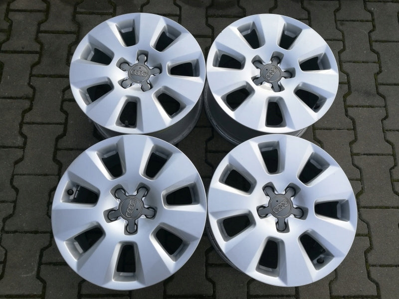 4x Alufelge 16 Zoll 7.5" 5x112 37ET Glanz Silber Audi A6 C7 B8 Rim Wheel