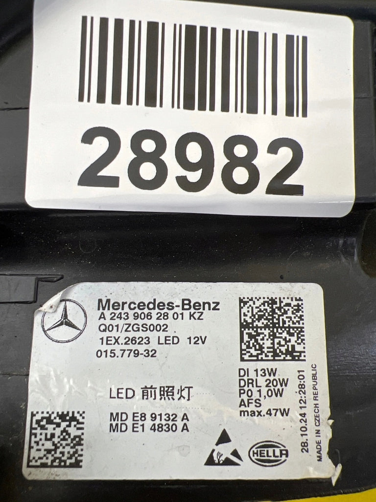 Frontscheinwerfer Mercedes-Benz Eqa Eqb A2439062801 LED Rechts Headlight SCH2872795120fj