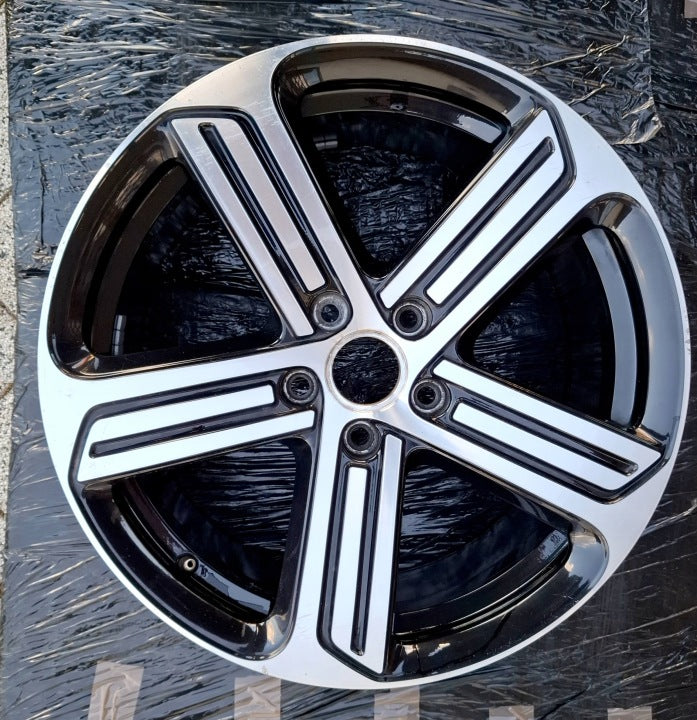 1x Alufelge 18 Zoll 7.5" 5x112 49ET Glanz Schwarz 5G0601025AG VW I Rim Wheel FEL4594467621zj