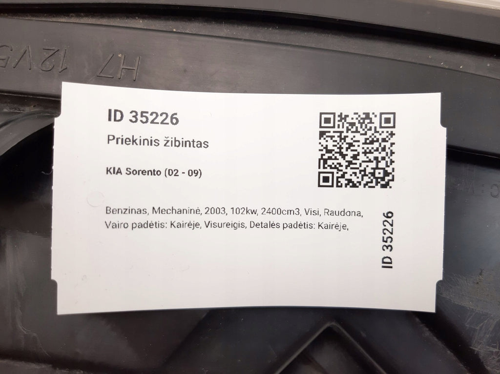 Frontscheinwerfer Kia Sorento I MAM35226 Links Scheinwerfer Headlight SCH9805625237mx