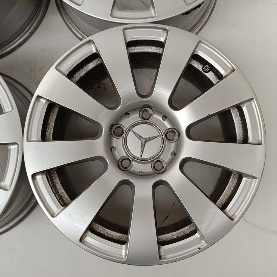 4x Alufelge 16 Zoll 7.0" 5x112 38ET Glanz Silber A2124010002 Mercedes-Benz W212 FEL5812353975ao