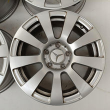 Laden Sie das Bild in den Galerie-Viewer, 4x Alufelge 16 Zoll 7.0" 5x112 38ET Glanz Silber A2124010002 Mercedes-Benz W212 FEL5812353975ao