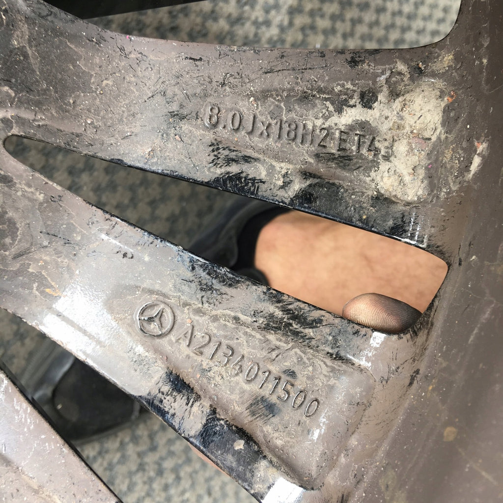 1x Alufelge 18 Zoll 8.0" 5x112 A2134011500 Mercedes-Benz Rim Wheel