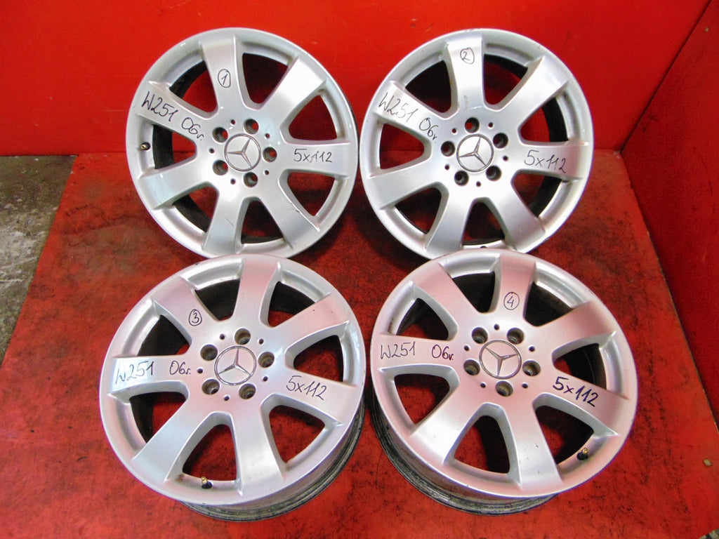 4x Alufelge 17 Zoll 7.5" 5x112 56ET Glanz Silber A2514011002 Mercedes-Benz W251