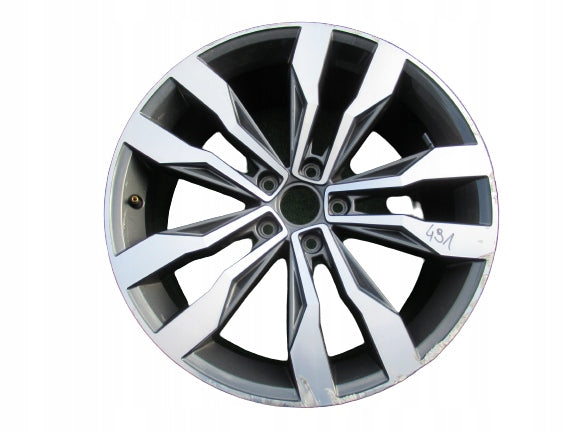 1x Alufelge 19 Zoll 8.0" 5x112 47ET Glanz Grau 2GA601025 Mg T-Roc Rim Wheel FEL8414554795gy