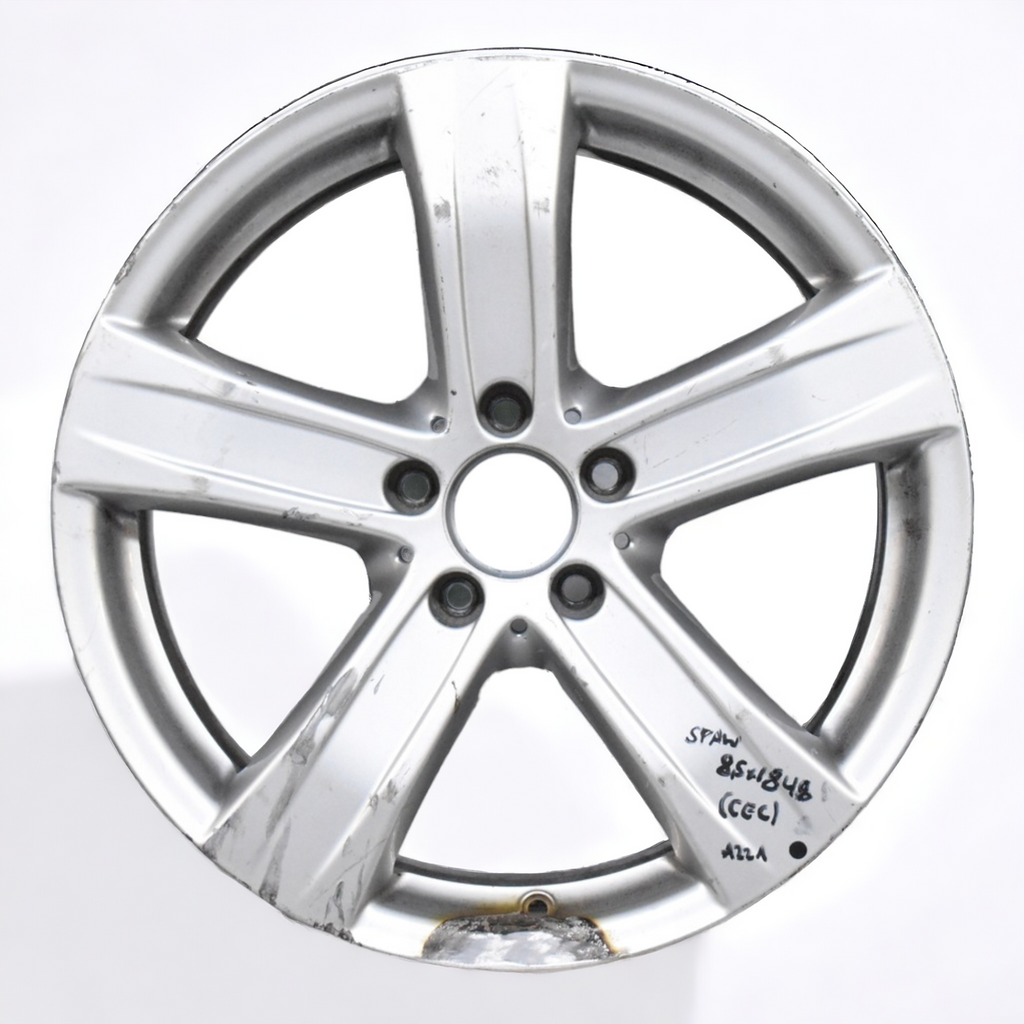 1x Alufelge 18 Zoll 8.5" 5x112 48ET Glanz Silber A2214015102 Mercedes-Benz W221