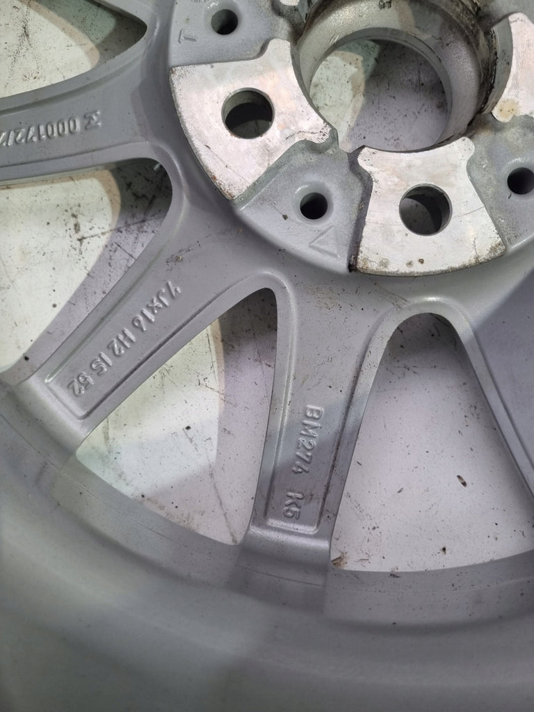 1x Alufelge 16 Zoll 7.0" 5x112 52ET Glanz Silber 6855080 BMW 2 F45 F46 Rim Wheel FEL2155930875gx
