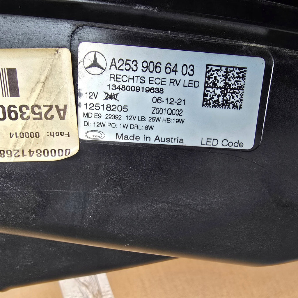 Frontscheinwerfer Mercedes-Benz Glc A2539066403 LED Rechts Headlight SCH6684008638tb