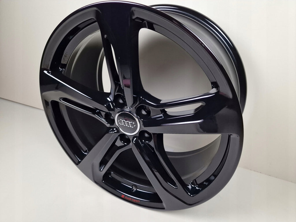 4x Alufelge 19 Zoll 9.0" 5x112 52ET Glanz Schwarz Audi Rim Wheel FEL4912571536on