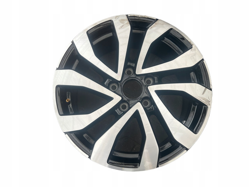 1x Alufelge 16 Zoll 7.0" 5x112 48ET Glanz Schwarz 5H0601025AC VW Golf Viii