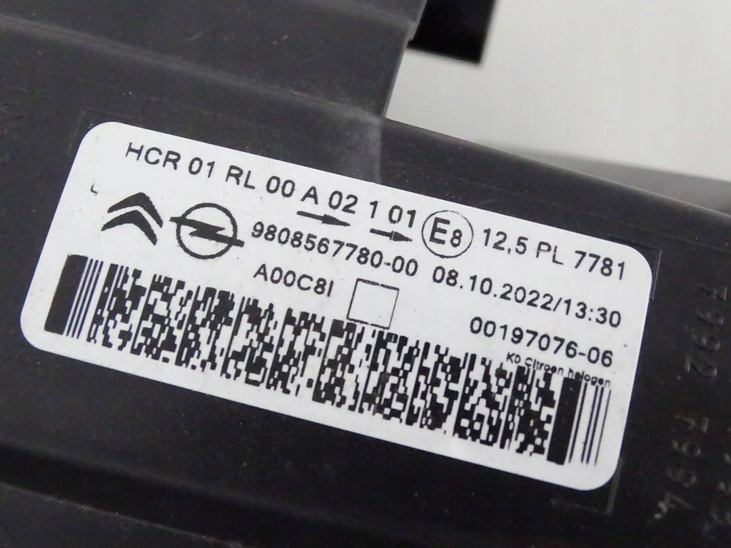 Frontscheinwerfer Citroën Spacetourer 9808567780 Links Scheinwerfer Headlight