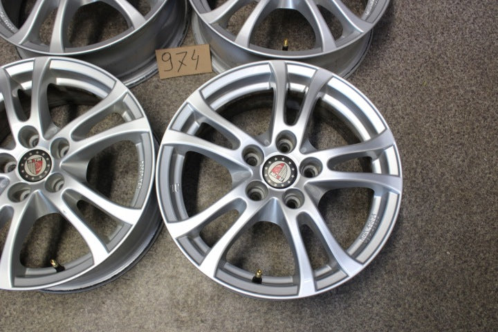 4x Alufelge 16 Zoll 6.5" 5x114.3 45ET Silber KBA48604 Hyundai I Rim Wheel FEL5920353047ue