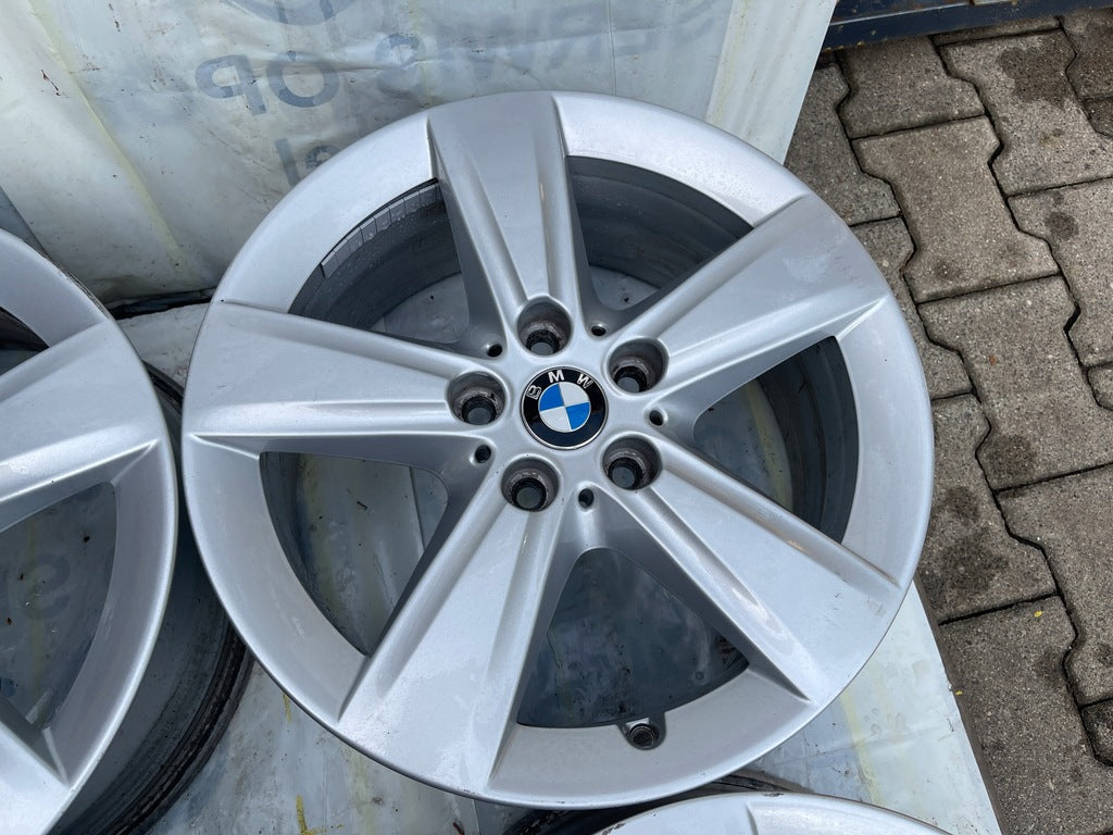 4x Alufelge 17 Zoll 7.5" 5x112 54ET Glanz Silber BMW6855087 BMW Rim Wheel FEL4687240391ea