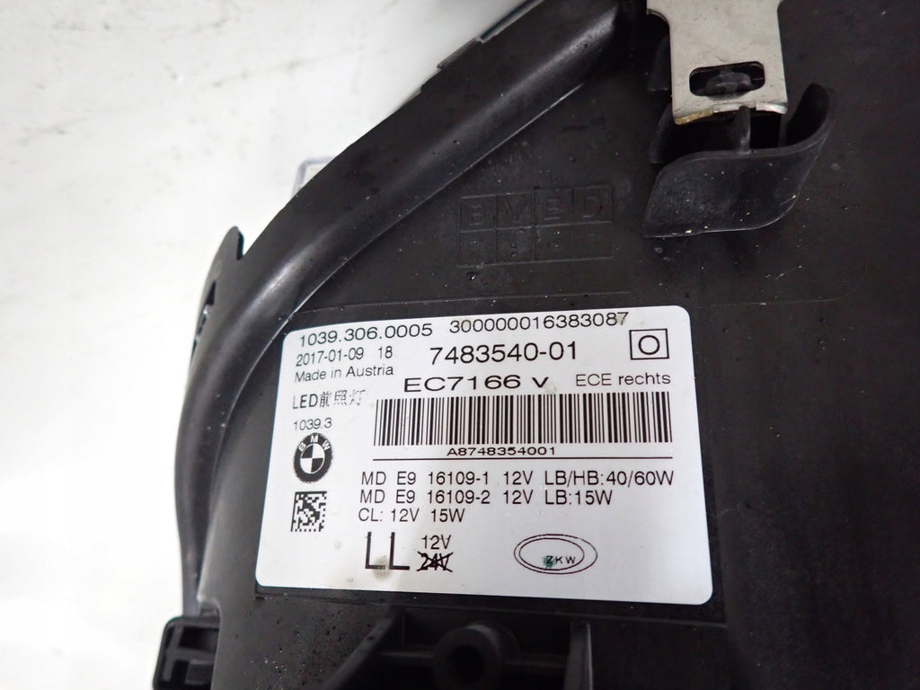 Frontscheinwerfer BMW 5 G31 G30 849911601 LED Rechts Scheinwerfer Headlight SCH1911809216xr