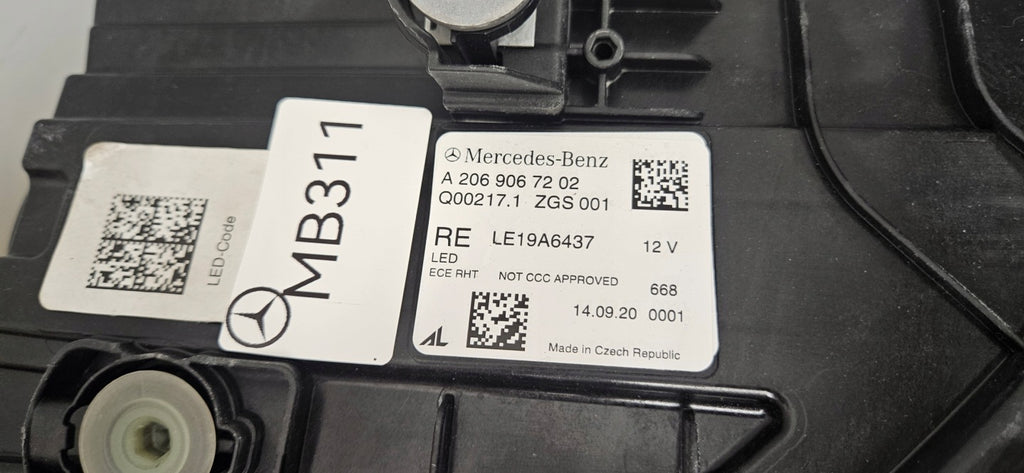 Frontscheinwerfer Mercedes-Benz W206 A2069067203 LED Rechts Headlight SCH6830334941br
