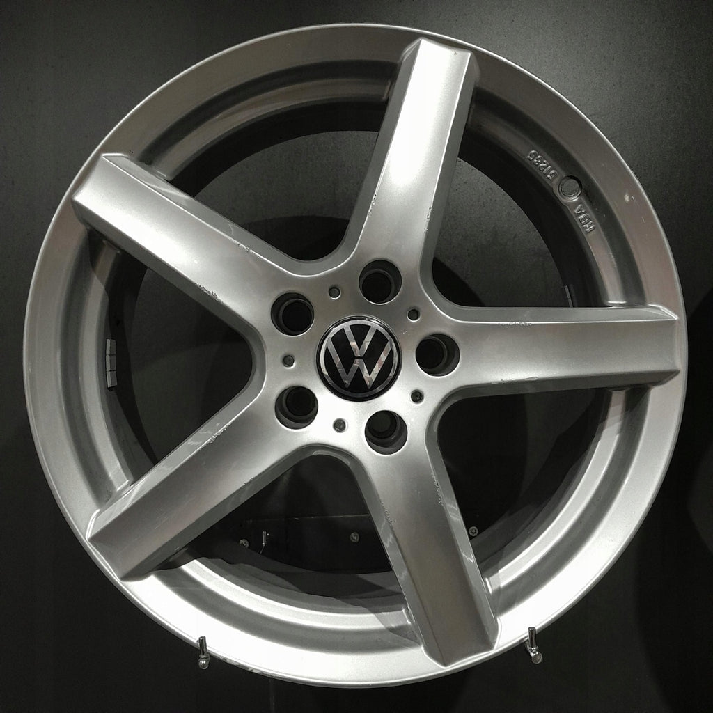 4x Alufelge 17 Zoll 7.0" 5x112 43ET Glanz Silber KBA51285 VW Golf VII I Jetta FEL7133067028qp