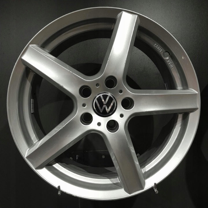 4x Alufelge 17 Zoll 7.0" 5x112 43ET Glanz Silber KBA51285 VW Golf VII I Jetta FEL7133067028qp