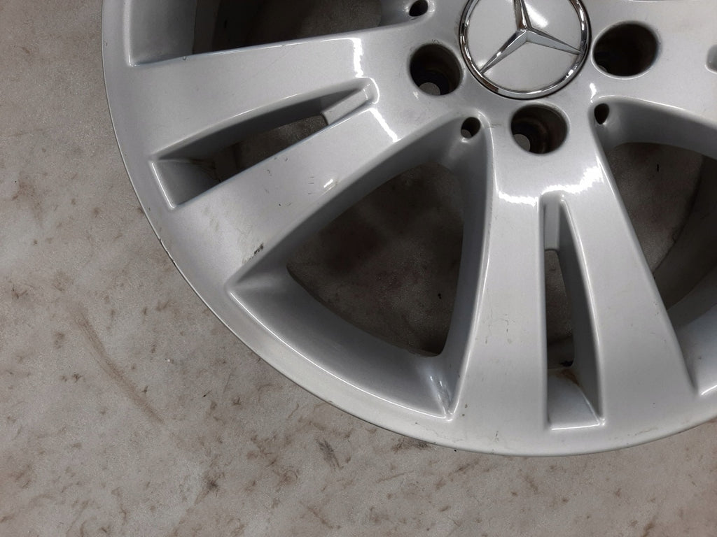 1x Alufelge 17 Zoll 7.5" 5x112 47ET Glanz Silber A2044010402 Mercedes-Benz W204