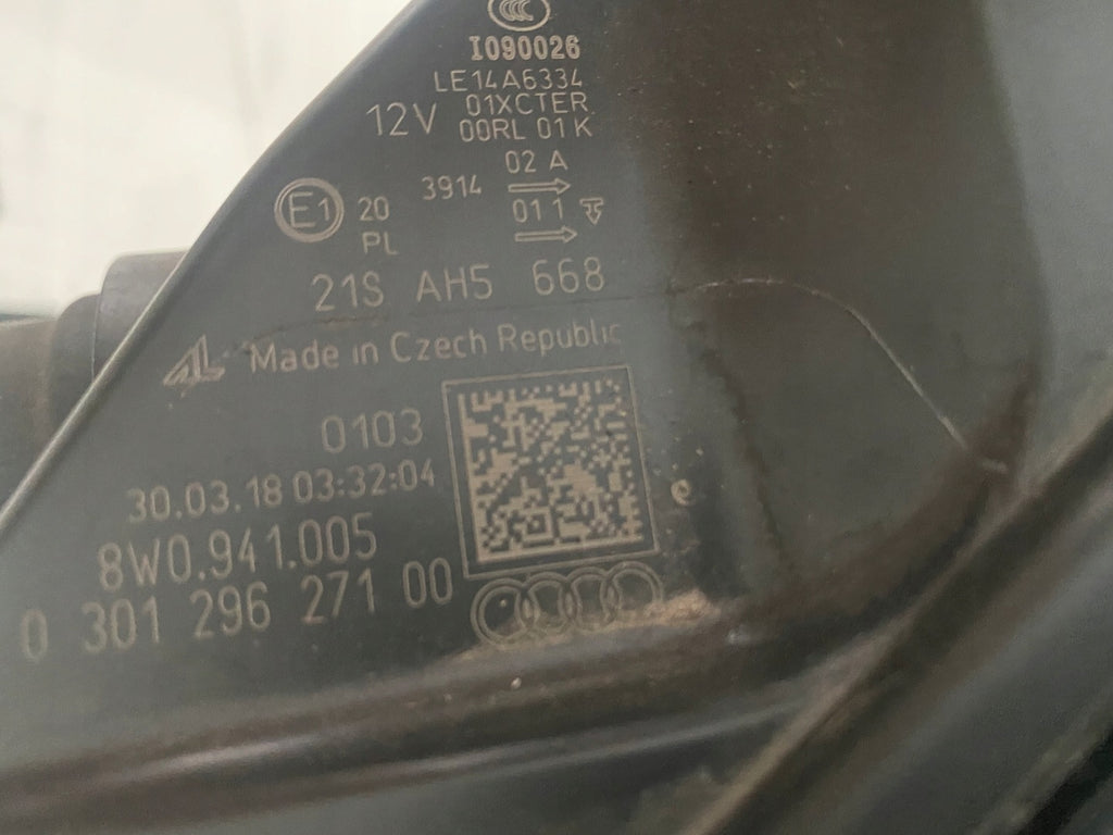 Frontscheinwerfer Audi A4 B9 8W0941005 Xenon Links Scheinwerfer Headlight