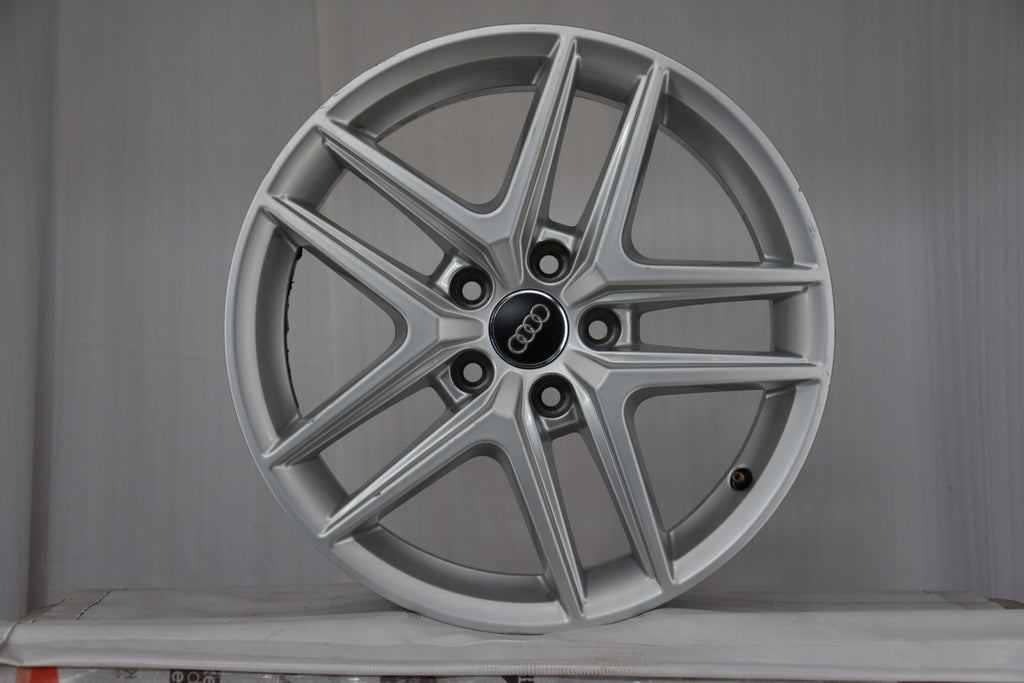 4x Alufelge 17 Zoll 6.5" 5x112 28ET Glanz Silber 8W9601025D Audi Rim Wheel FEL9086777773sq