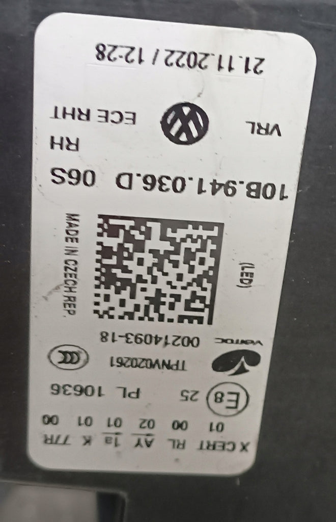 Frontscheinwerfer VW 10B941036 LED Rechts Scheinwerfer Headlight SCH2742691678kp