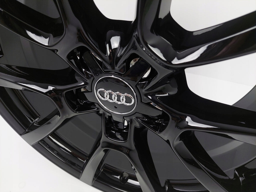 4x Alufelge 18 Zoll 8.0" 5x112 39ET Schwarz Audi Rim Wheel
