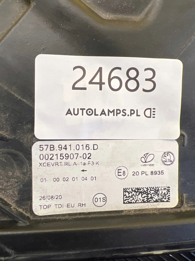Frontscheinwerfer Skoda Karoq 57B941016D Full LED Rechts Scheinwerfer Headlight SCH2542236800ux