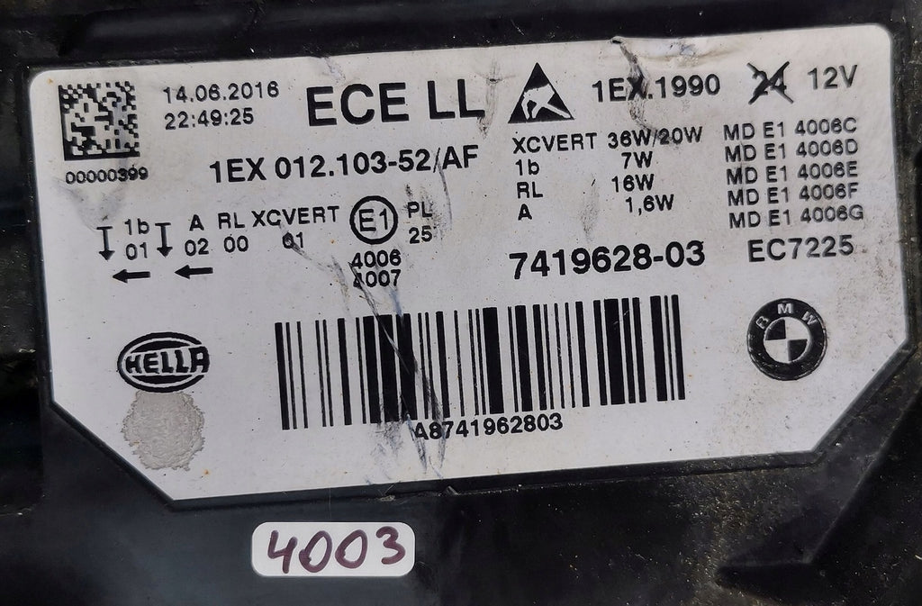 Frontscheinwerfer BMW 3 F30 F31 741962803 LED Rechts Scheinwerfer Headlight SCH2378415486al