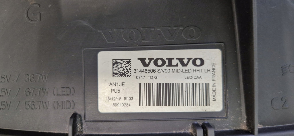 Frontscheinwerfer Volvo S90 V90 31446506 LED Links Scheinwerfer Headlight SCH1763132627gx