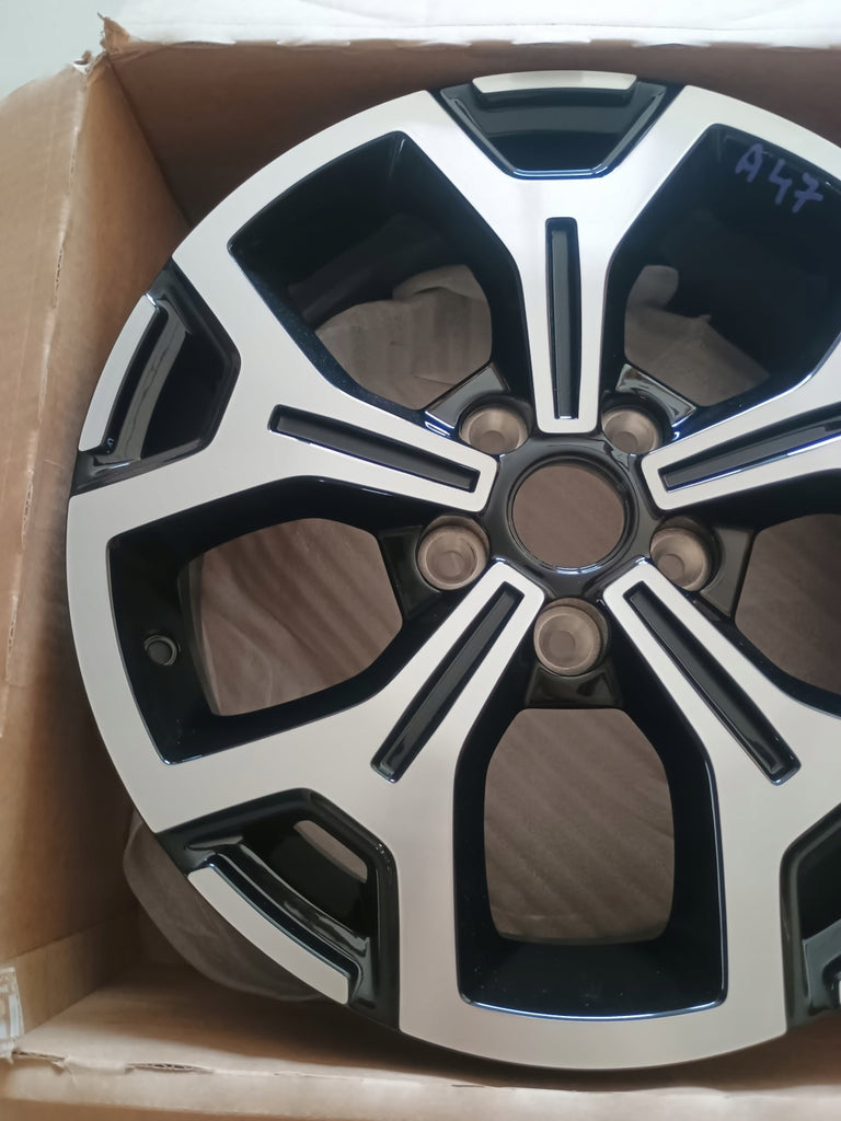 1x Alufelge 17 Zoll 6.5" 5x114.3 50ET Glanz Schwarz 403004905R Dacia Duster FEL6066844376ts