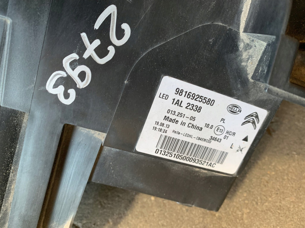 Frontscheinwerfer Citroën C5 Aircross 9816925580 Full LED Links Headlight