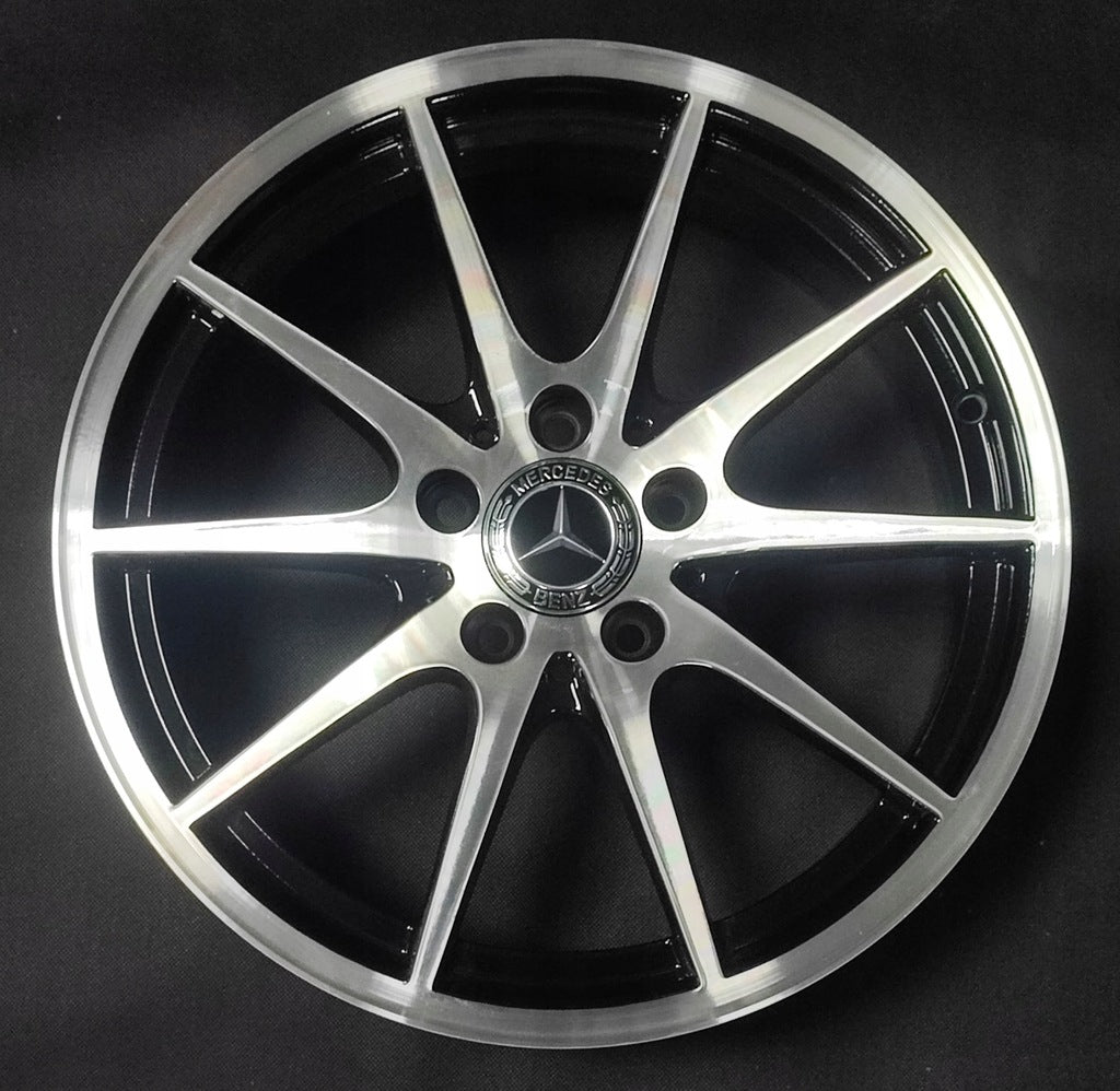 4x Alufelge 17 Zoll 6.5" 5x112 49ET Glanz Silber A2464010102 Mercedes-Benz Viano FEL1029086644ld