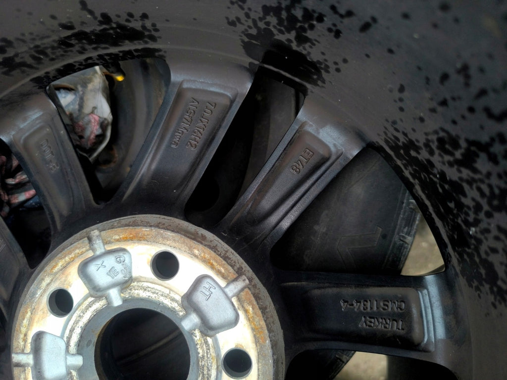 1x Alufelge 16 Zoll 7.0" 5x112 48ET Glanz Schwarz 5H0601025T VW Golf VIII I FEL9069029666fb