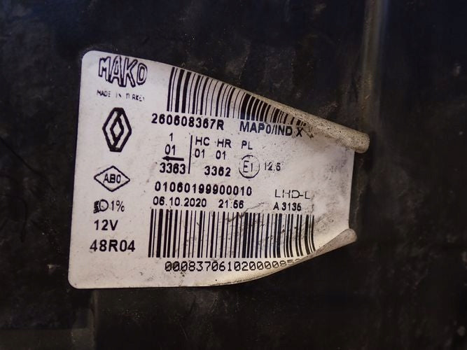 Frontscheinwerfer Renault Clio IV 260608367R Links Scheinwerfer Headlight SCH3908037413iu