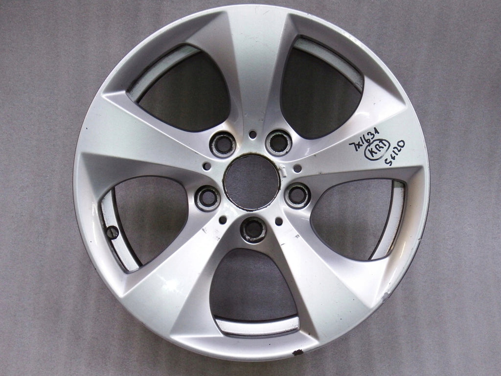 1x Alufelge 16 Zoll 7.0" 5x120 31ET Glanz Silber 6795806 BMW 3 E91 E90 Rim Wheel