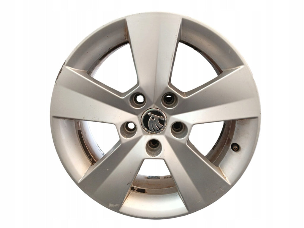 1x Alufelge 16 Zoll 6.5" 5x112 Glanz Silber 3V0601025 Skoda Superb Ii Rim Wheel FEL7388511444hd